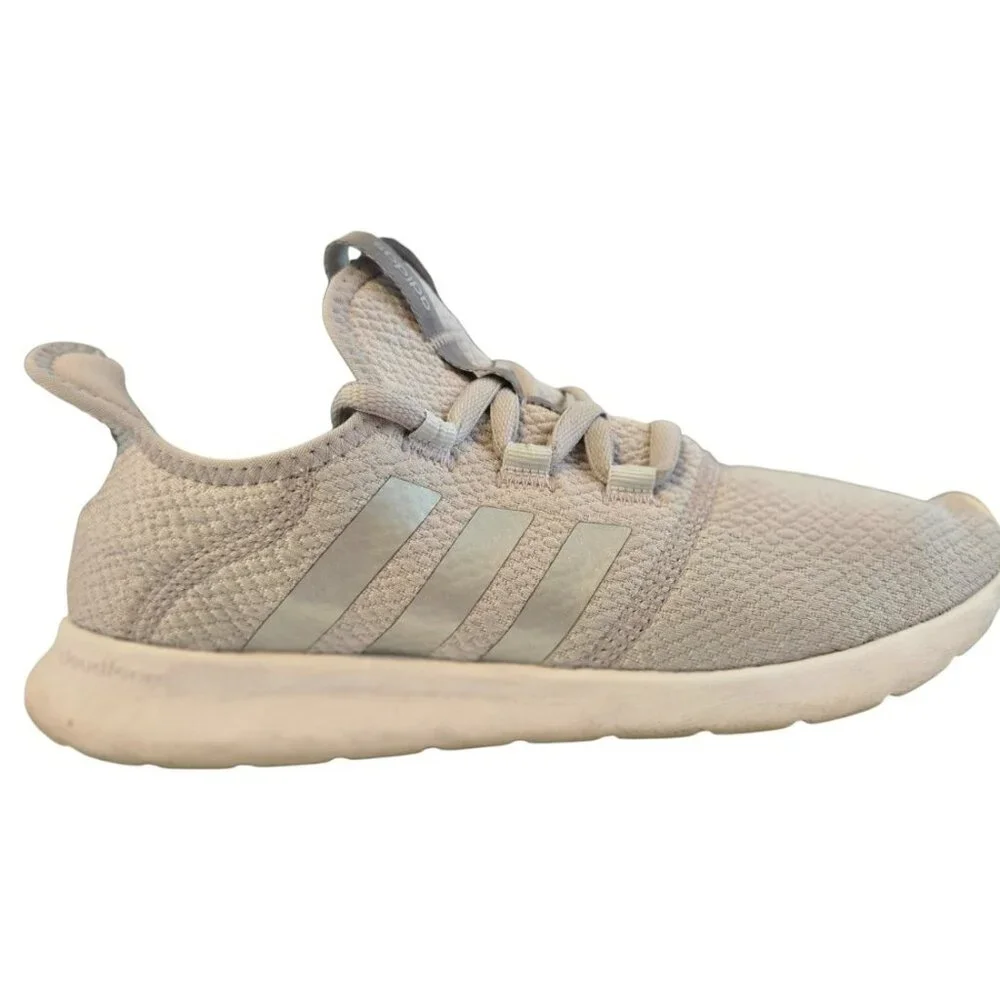 adidas Size 9 Women's Cloudfoam Pure Shoes Light Gray Silver